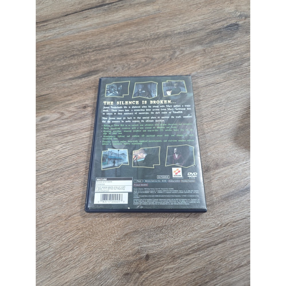 Silent Hill 2 (Playstation 2) PS2 Black Label Case Only NO GAME - Picture 4 of 5